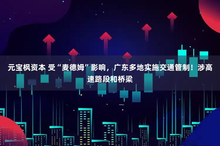 元宝枫资本 受“麦德姆”影响，广东多地实施交通管制！涉高速路段和桥梁